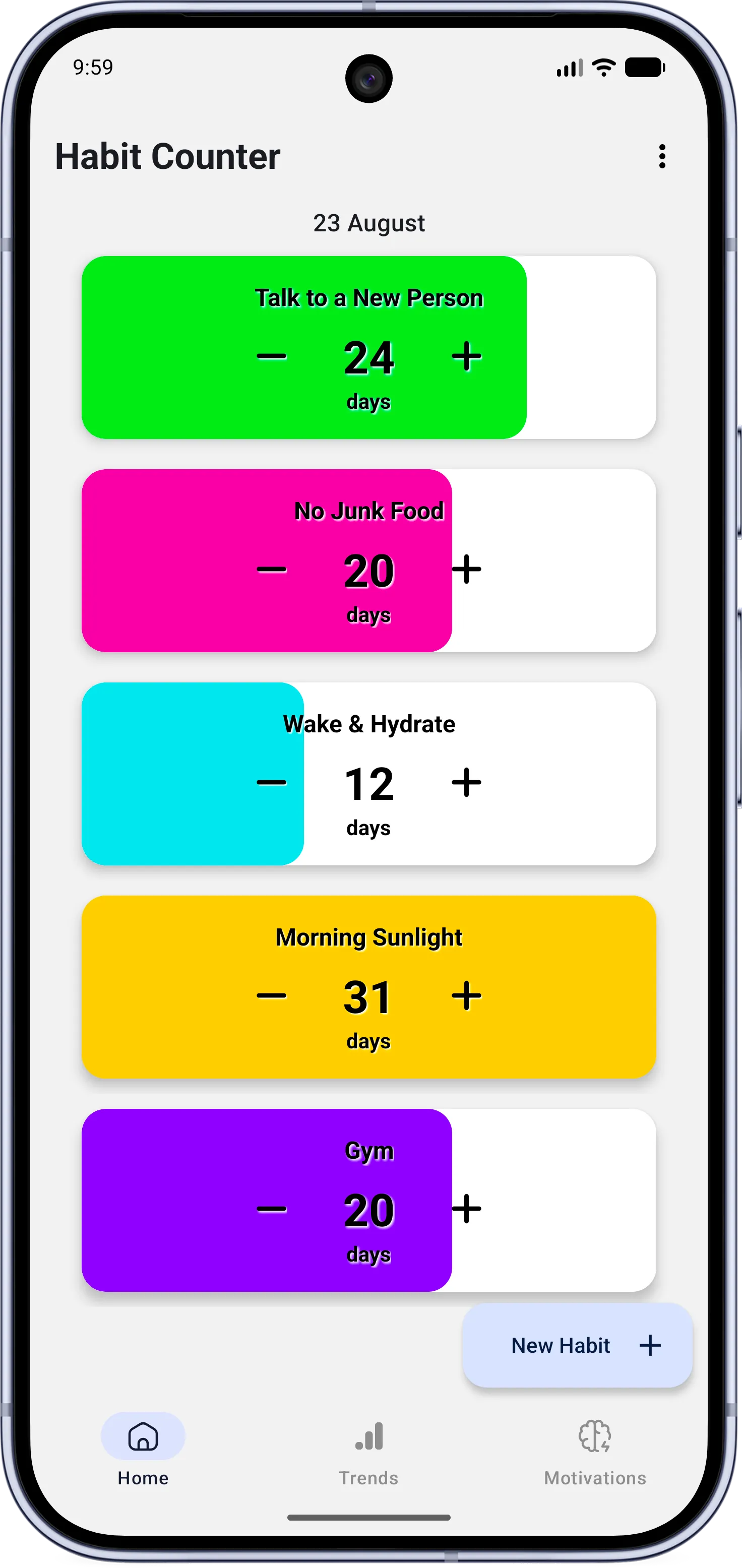 Habit Counter app image